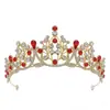 Corona Tiara Novia Vestido de Novia Accesorios para el Cabello 2025 Corona de Cumpleaños Joyería Estilo Europeo y Americano Princesa