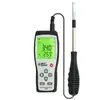 Anemómetro Térmico USB Digital Alta Precisión Portátil Volumen de Aire Velocidad del Viento Temperatura del Viento Medidor AR866A
