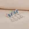Nuevos Pendientes de Otoño e Invierno Japoneses y Coreanos Estilo Mori para Estudiantes Femeninas Un Par Tres Pares de Pendientes para Mujer Aguja de Plata s925 Pendientes Simples de Alta Gama