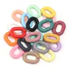 Corrente de Plástico Acrílico Oval para DIY Acessórios de Joias Coloridos Anel Aberto Acessórios de Fivela para Corrente de Mala