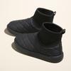 Botas de Neve Estilo Coreano Ins para Mulheres 2026 Novo Estilo de Inverno Sapatos de Algodão Forrados com Lã para Estudantes Femininas Plataforma que Aumenta a Altura Sapatos Casuais Rm881