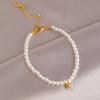 El acero de titanio no se desvanece pulsera de trébol de cuatro hojas de cintura pequeña para mujer oro de 18k nicho lujo ligero sentido de alta gama brazalete de temperamento joyería de mano