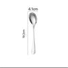 Restaurante Occidental Cubiertos de Acero Inoxidable Cuchillo para Bistec, Tenedor, Cuchara, Cafetería Cuchara para Comedor Estudiantil, Escuela Hotelera Cuchara para Café, Tenedor