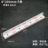 Liga de alumínio espacial tipo F grampo de vidro suporte de fixação de prateleira de partição acessórios de vidro grampo sem perfuração