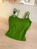Camisola sin espalda con doble tirante, top sin mangas con bloques de color y flor 3D, cuello redondo para mujer, nueva llegada de verano con sujetador incorporado