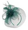 Diadema de Malla con Flores de Plumas Estilo Europeo y Americano Accesorios para Vestido de Novia Tocado Banquete de Bodas Fiesta Flores para el Cabello Accesorios para el Cabello