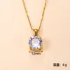 Colgante Individual Moda Transfronteriza Cielo Estrellado Colgante Simple Geométrico Cuadrado Triángulo Gota de Agua Zirconia Colgante Accesorios