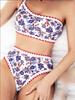2025 Separados Flor de Concha Bikini de Cintura Alta Traje de Baño Vacaciones Europeo y Americano Aguas Termales Sexy Femenino Bikini Transfronterizo