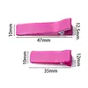 Pinza para el Cabello de Cinta de 3.5/4.7cm Cobertura Total Color Caramelo Pinza de Pato de Doble Punta Pasador Hecho a Mano DIY Accesorio para el Cabello Pinza Base Venta al por Mayor