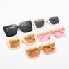 Nuevas Gafas de Sol de Calle de Marco Grande Estilo Cadena de Personalidad de Moda, Gafas de Sol de Sombrilla de Moda Venta Directa Transfronteriza Europea y Americana
