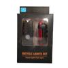 Nuevo juego de luces para bicicleta, recargable vía USB, para exteriores, para ciclismo, faro delantero de bicicleta de montaña, luz trasera de advertencia nocturna