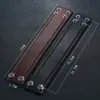 Venta Directa del Fabricante Punk Pulseras de Cuero Retro Europeas y Americanas Joyería Punk Creativa Simple de Cuero Genuino Suministro Transfronterizo