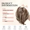 Herramienta de peinado de moño de pelo corto rizado despeinado tipo clip transfronterizo para mujeres europeas y americanas, goma para el pelo, peluca de coleta en stock