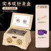 Caja de Moxibustión de Madera Maciza, Recipiente de Moxibustión, Dispositivo de Moxibustión Portátil para Uso Doméstico, Adecuado para Abdomen y Todo el Cuerpo, Equipo Especializado de Moxibustión para Medicina Tradicional China