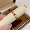 Anillo Popular de Perla de Cristal con un Toque de Lujo de Nicho, Diseño de Lujo Ligero, Anillos de Pareja Ajustables Abiertos para Mujer