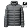 Chamarra de plumas para hombre, marca de alta calidad, nuevo estilo de invierno, engrosada y cálida, prenda exterior para hombre, moderna