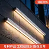 Tiras de luces LED para exteriores, conectadas sin juntas, con orificios de entrada de cable, para iluminación de contorno de pared exterior; luminarias para proyectos de alumbrado municipal