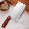 Patrón de martillo cocina Cortador de huesos cuchillo de chef en stock forjado a mano cuchillo de cocina de doble uso para cortar hogar Cortador de huesos cortador de carne
