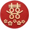 Suprimentos Festivos para Casamento Atacado Decoração de Quarto de Casamento Adesivo de Porta Dupla Felicidade Adesivo de Parede Adesivo de Janela Decoração de Janela Recortada Suprimentos Completos para Casamento