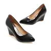 Zapatos Planos Casuales de Charol con Punta Baja para Primavera y Otoño Cuñas Zapatos Casuales Zapatos de Tacón Alto 31-43 Zapatos de Exportación