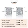 Aretes Redondos de Oro Real Chapado en Cobre Incrustados con Circonita Luz Deslumbrante Moda de Lujo Accesorios para Pendientes de Mujer Viajeros Venta Directa al Por Mayor
