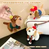 Llavero de Muñeco de Tela de Perro Dachshund Lindo, Llavero de Colgante de Peluche de Dachshund Realista Regalo para Mujeres