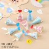 Estilo INS Coreano Lindo Decoración de Pastel Oso de Dibujos Animados Tarjeta de Feliz Cumpleaños Flor Sonriente Enchufe Vestir