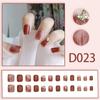 Unha falsa estilo derrill usando armadura internet laço vermelho nail art peças de unhas removível unha patch joias estilo francês