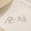 Pendientes de plata S925 con diseño de mariposa dulce y distintivo, ligeros y lujosos, con diseño de nicho, avanzados y elegantes, de moda.