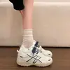 Zapatillas de Entrenamiento de Malla con Suela Gruesa para Aumentar la Altura para Mujer, Nuevas Zapatillas Deportivas Casuales de Verano 2026, Zapatillas de Papá, Dulces Tenis Blancos