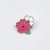 Broche de Flor de Rosa y Tulipán Transfronterizo Versátil Metal para Ropa de Niña Corsage Insignia de Joyería Pequeña Fresca Accesorios