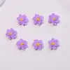 Accesorios para decoración de uñas con flores tridimensionales de loto de nieve simulado, piezas pequeñas de resina, flores de doble capa, aretes DIY, accesorios de uñas portátiles