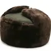 Gorro estilo Lei Feng, a prueba de viento, a prueba de nieve, resistente al frío, adecuado para conductores de tren, personas de mediana edad y mayores, con protección para los oídos, cálido y grueso, gorro de algodón del noreste