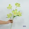 Flores Artificiales para Bodas, Decoración de Escena para Salón de Bodas, Escaparate de Centro Comercial, Tallo Único Impreso en 3D de 5 Cabezas de Orquídea Phalaenopsis