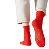 Calcetines de siete estrellas para hombre y mujer, desodorante rojo de barril medio, nuevo estilo, calcetines rojos de siete estrellas Lianzhu, tendencia