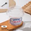 Tazón Especial para Polvo de Hielo Espeso Transparente Celebridad de Internet Mascota Desechable Puesto Lodo de Taro Hielo Douhua Tangyuan Caja de Empaque para Postre