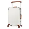 Maleta de 20 pulgadas, nuevo modelo 2026, gran capacidad, marco de aluminio, ruedas silenciosas, equipaje de mano para viajar, adecuada para viajes de negocios