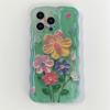 Japonês e coreano colorido flor maçã 16 caso do telefone móvel para iphone15promax luz azul pintura a óleo 13/12p feminino 14