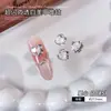 Novos Acessórios Transparentes de Strass para Nail Art, Popular Estilo Ins Coração Branco Gelo, Quadrado Gordinho, Bolas de Strass para Unhas Cor Ovo de Pombo, Produto Acabado