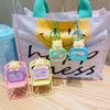 Luz Noturna Urso de Manteiga Fofo Chaveiro Luminoso Brinquedo Criativo para Descompressão Pequeno Presente Atacado Pingente de Casal Boneca