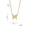 Transfronterizo Nuevo Arco del Triunfo Cintura Pequeña Lujo Ligero Moda Elegante Impresionante Collar Completo de Diamantes para Mujer Versátil Acero de Titanio
