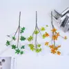 Planta Simulada Planta Verde Hoja Reloj de Pared Japonés Mori Flor Simple Material de Tienda Caballo Suave Madera Borracha Hoja Decoración del Hogar