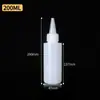 Botellas de Plástico con Boquilla Puntiaguda en Stock, Botellas Exprimidoras de Gran Capacidad, Botellas Semi-Transparentes de PE, Botellas Dispensadoras de Pintura, Almacenamiento