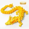[Ventas Directas de Fábrica] Juguete Impreso en 3D Dragón de Cristal Completamente Articulado Móvil Dragón de Huevo Colorido Regalo Adornos Hechos a Mano