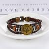 Pulsera Japonesa Antigua de Herramientas para Exteriores Pulsera Tejida de las 12 Constelaciones Popular Pulsera para Hombre Accesorios de Vestir Antiguos