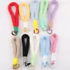 Lanyard de Felpa Corto de Colores para Teléfono Móvil Llavero de Muñeca de Caja Sorpresa para Taza de Agua Joyería Accesorios Pequeños