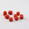 Resina Imitação Coral Vermelho Maçã Contas Tambor Contas Melancia Vermelha Barril Contas Soltas Pulseira Colar Brincos DIY Acessórios de Joias