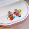Pendientes de plata de ley S925 estilo coreano de lunares con lazo 2026 nuevos de moda populares versátiles de alta gama hermosos pendientes para mujer