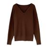 Camiseta Básica de Cuello en V para Mujer, Nueva Prenda de Punto Popular para Otoño e Invierno 20252, Prenda de Punto Versátil para Primavera y Otoño para Uso Exterior