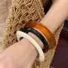 Pulsera Abierta Redonda Irregular Metálica Europea y Americana Juego de Cuatro Piezas, Pulsera Moderna y Versátil, Joyería de Diseño de Nicho